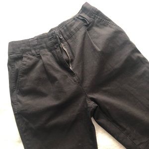 Urban heritage fitted cargo pants (black)